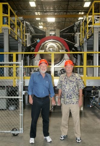 Jim and Greg at Tri Alpha Energy, a company doing advanced work in magnetic field-reversed containment methods, with the goal of developing fusion power.