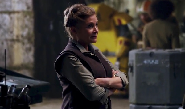 Princess Leia from Star Wars reel shown at SDCC 2015.
