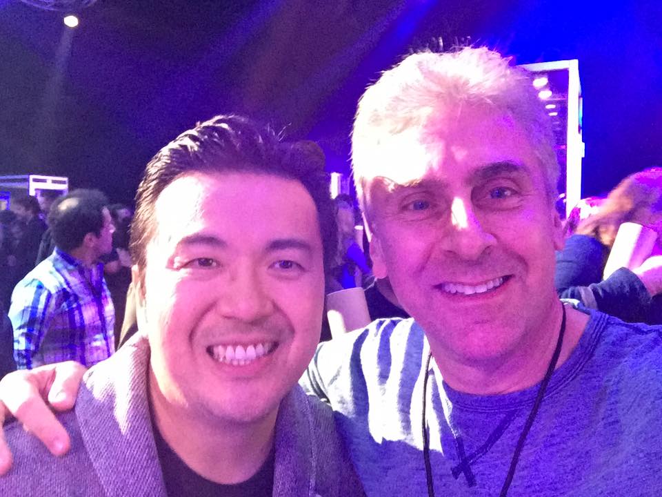 Director Justin Lin and Axanar's Alec Peters after the May 20 announcement that the studio suit would be dropped.