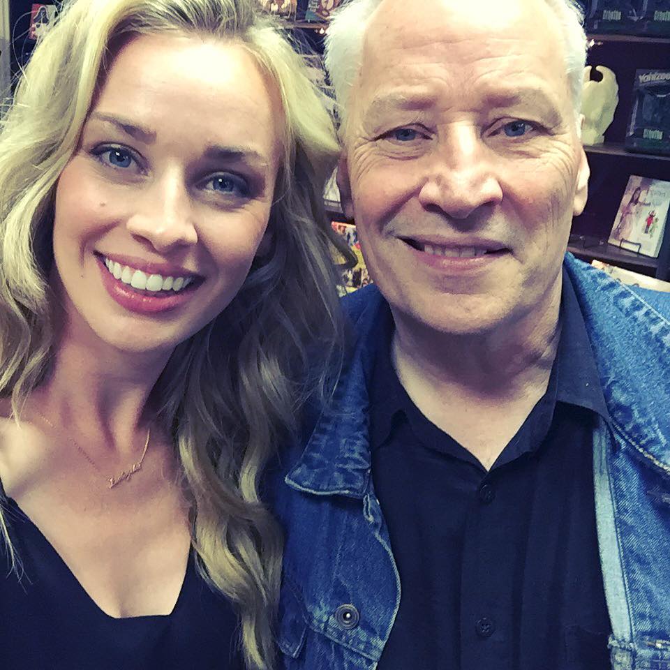 Kasey Lansdale and her father Joe Lansdale.
