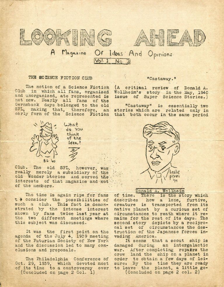 Looking Ahead No. 3. Ed. Jack Robins. (March 1940) COMP