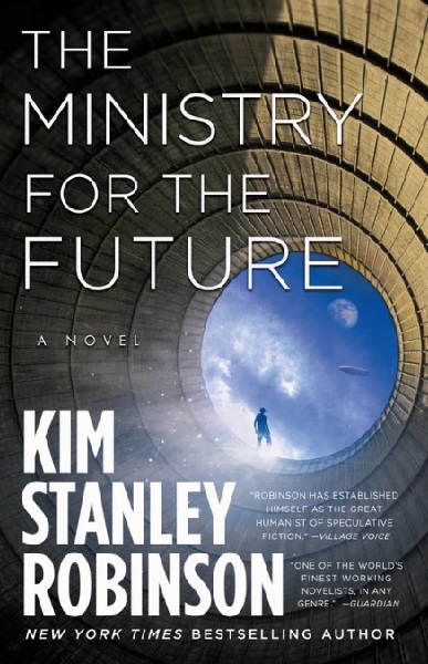 The Ministry for the Future by Kim Stanley Robinson, art by Lauren Panepinto
