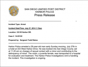 SD Harbor Police Press release