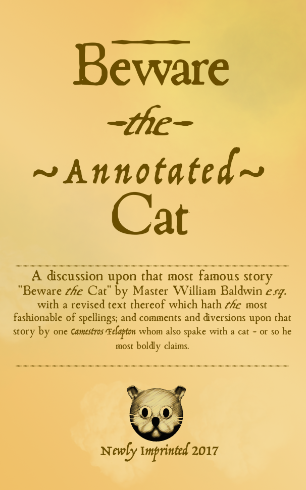 beware the annotated cat