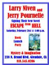 Poster for Niven and Pournelle ‘Escape From Hell’ signing