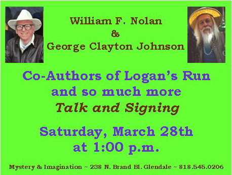 William Nolan and George Clayton Johnson Signing at Mystery and Imagination Bookstore