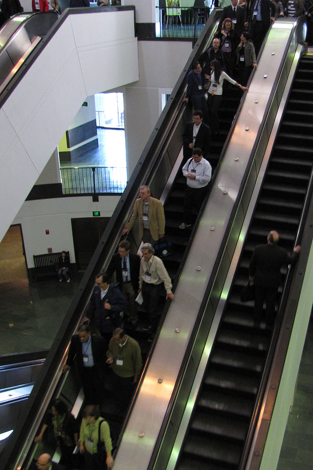 Hynes escalators in 2009.