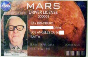 Ray Bradbury's Martian driver license
