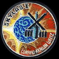 Skylab 1 patch designed by Kelly Freas.