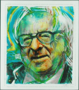 In the margin of Zofia Kostyrko’s artwork is a series of statements, the first -- “Outliers are a separate species. Ray Bradbury was one of them.”