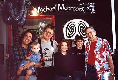 Michael Chabon and child, Jack Rems, Ayelet Waldman, Pat and Dick Lupoff.