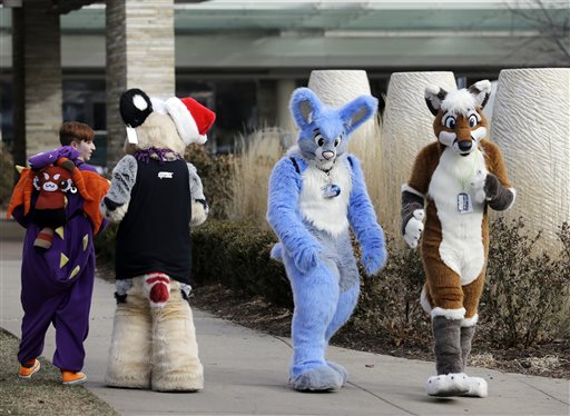 Furries at Midwest Furfest in Rosemont, Ill.