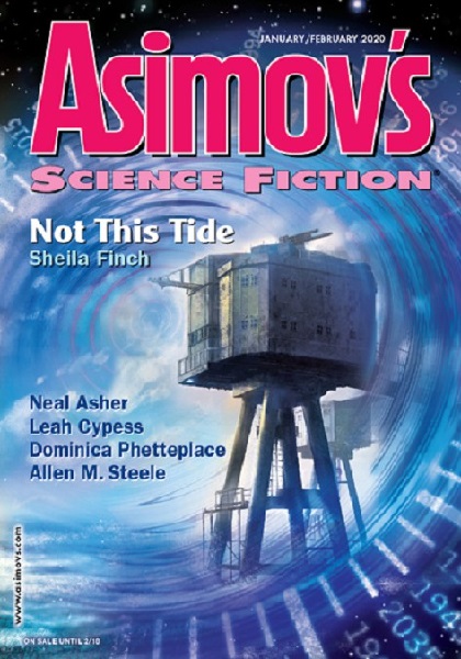 Asimov's January-February 2020 edited by Sheila Williams, art by Dominic Harman