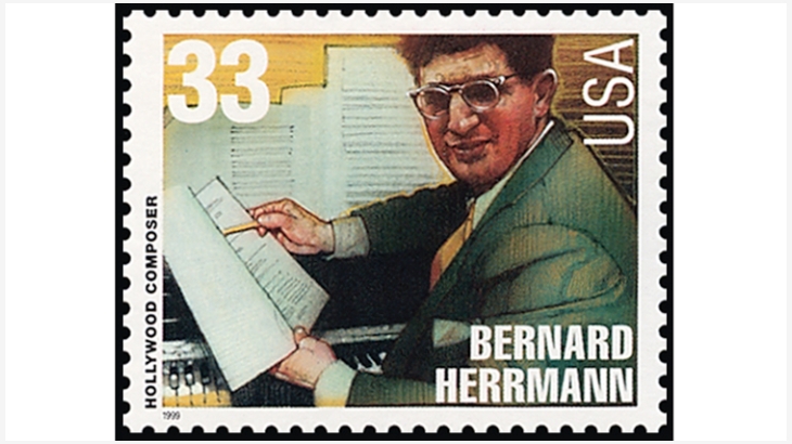 Bernard Hermann stamp otd-mb-0629-herrmann