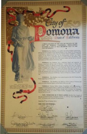 City of Pomona proclamation COMP
