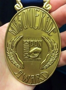 2014 Comic-Con masquerade medal.