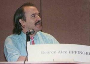 George Alec Effinger at NOLAcon II in 1988. Photo from Fanac.org site.