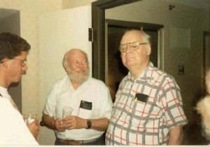 Fred Brammer and John Millard at Nolacon II in 1988. Photo by George Young.