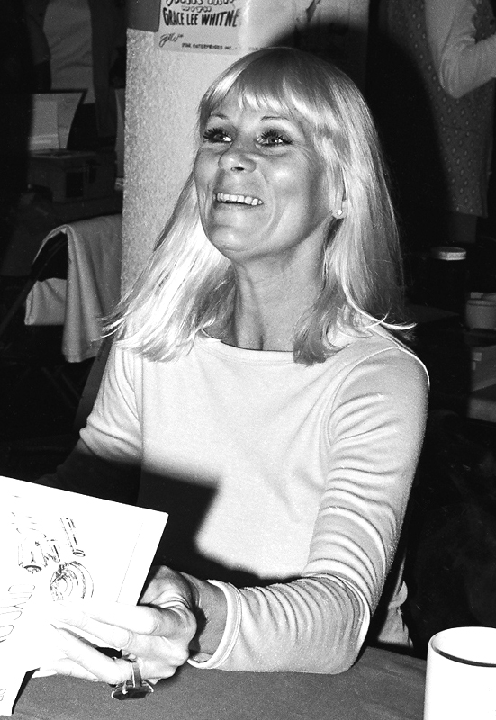 Grace Lee Whitney at a Star Trek convention in 1980.