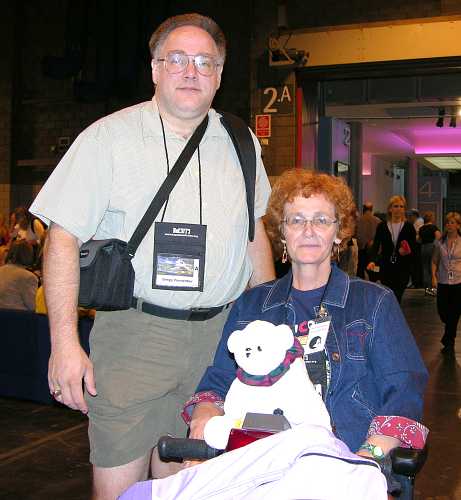 Gregg and Myrna Parmentier at Interaction, the 2005 Worldcon. Photo by Keith Stokes.
