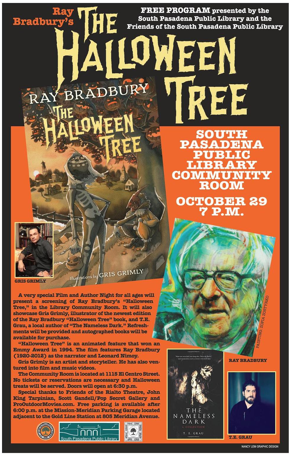 Halloween tree poster CROP