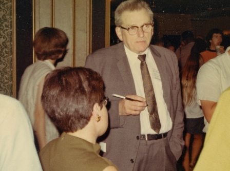 John W. Campbell, Jr. at BayCon in 1968. Photo by Bill Warren.