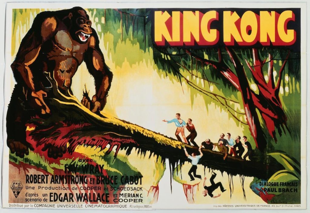 Affiche King Kong King Kong Représentant Un Gorille Portant Une