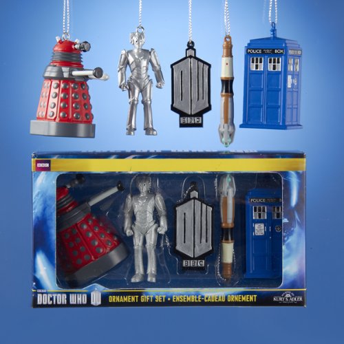 Kurt Adler Doctor Who ornaments
