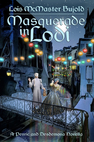 Masquerade in Lodi by Lois McMaster Bujold, art by Ron Miller