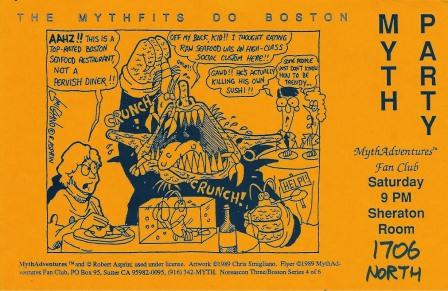 Myth Adventures Fan Club flyer by Christopher Smigliano.