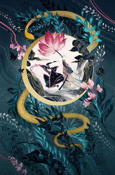 The Order of the Pure Moon Reflected in Water by Zen Cho, art by Sija Hong