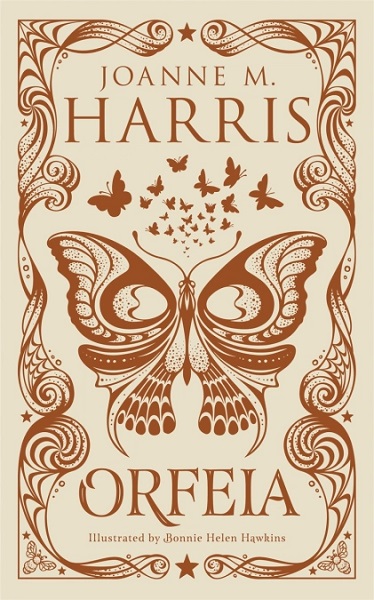 Orfeia by Joanne M. Harris, cover by Sue Gent, illustrations by Bonnie Helen Hawkins
