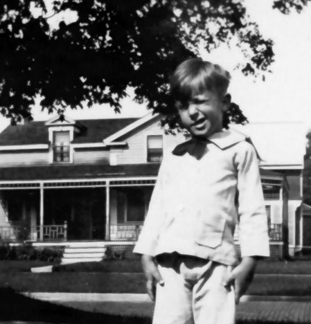 Ray Bradbury as a boy in Waukegan.