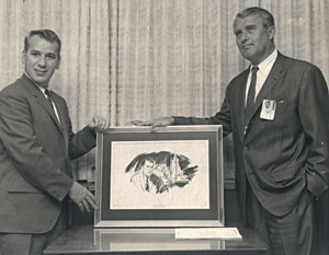 Roy Scarfo with Wernher Von Braun.