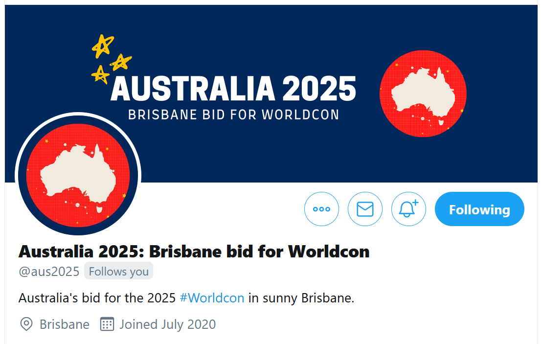 Australia 2025 Worldcon Bid Announced File 770