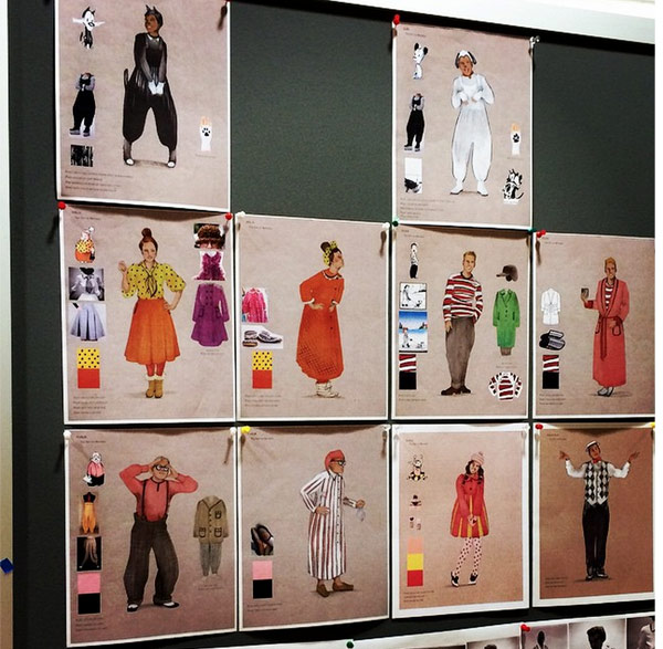 Costume designs for "A Gift of Nothing."