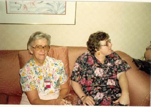 Margaret Ford Keifer and Mary Ann Beam in 1988. Photo by George Young.